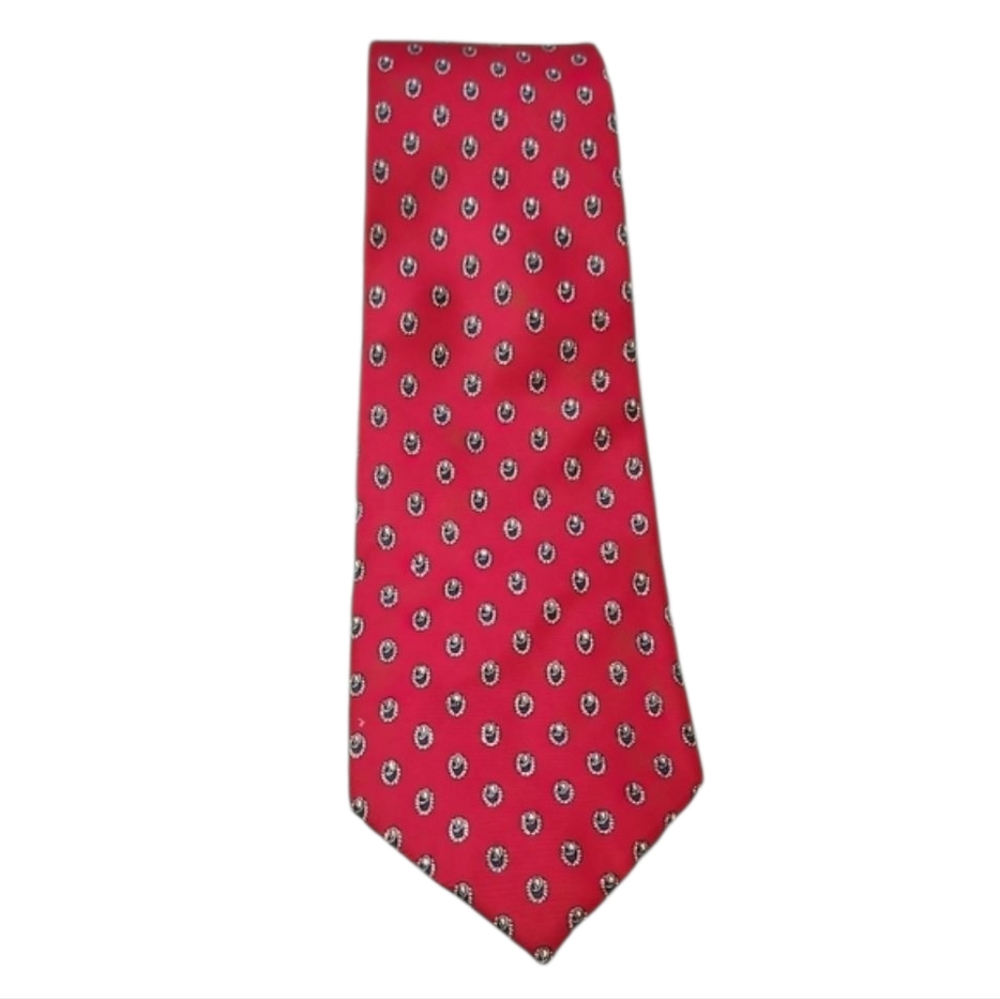 Christian Dior Red All Silk Tie